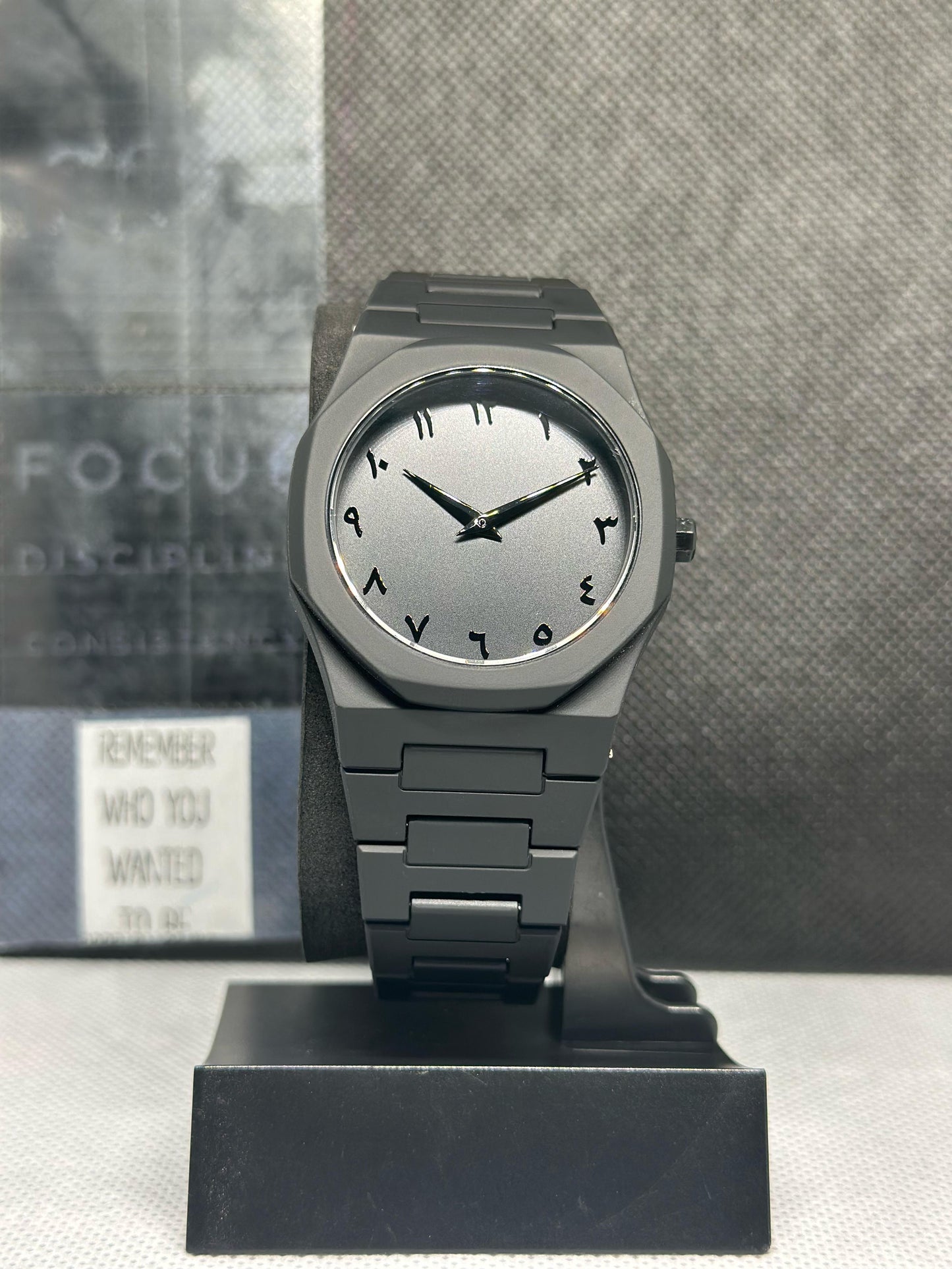 Black Arabic Aura Watch
