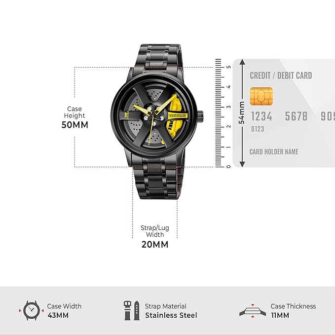 Rotating Rim Watch (Mens) 2
