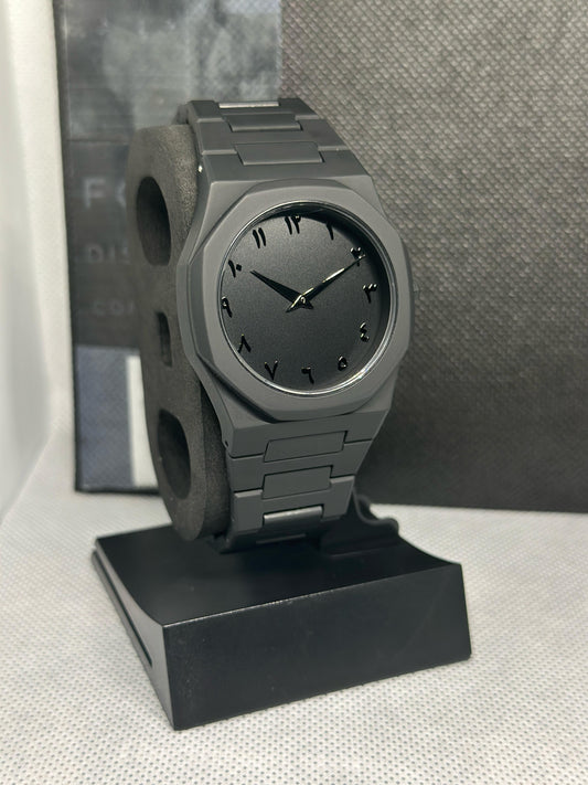 Black Arabic Aura Watch