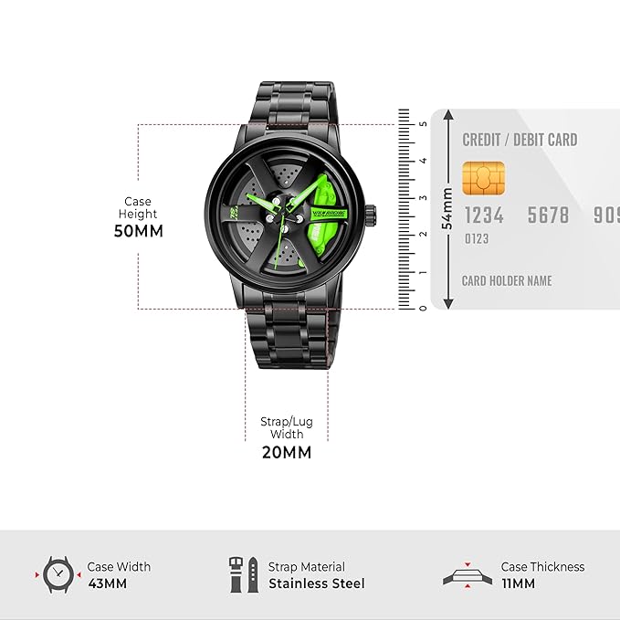 Rotating Rim Watch (Mens) 2