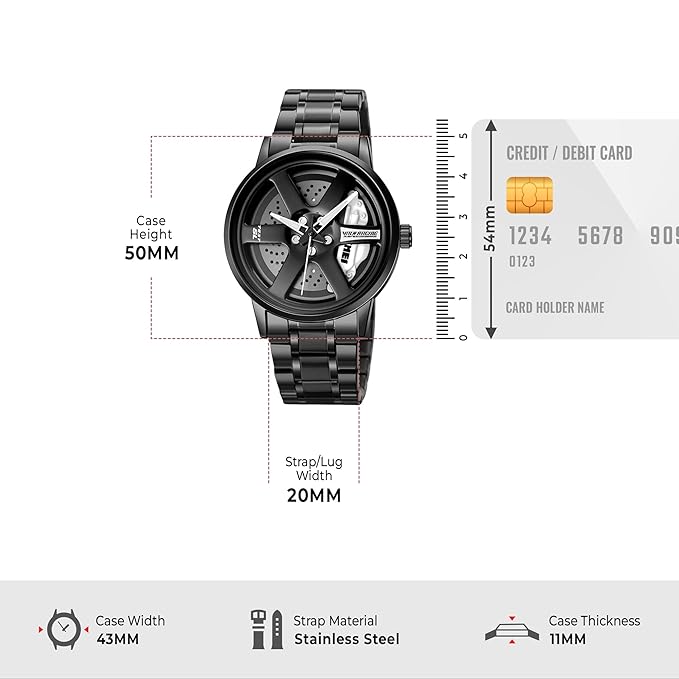 Rotating Rim Watch (Mens) 2