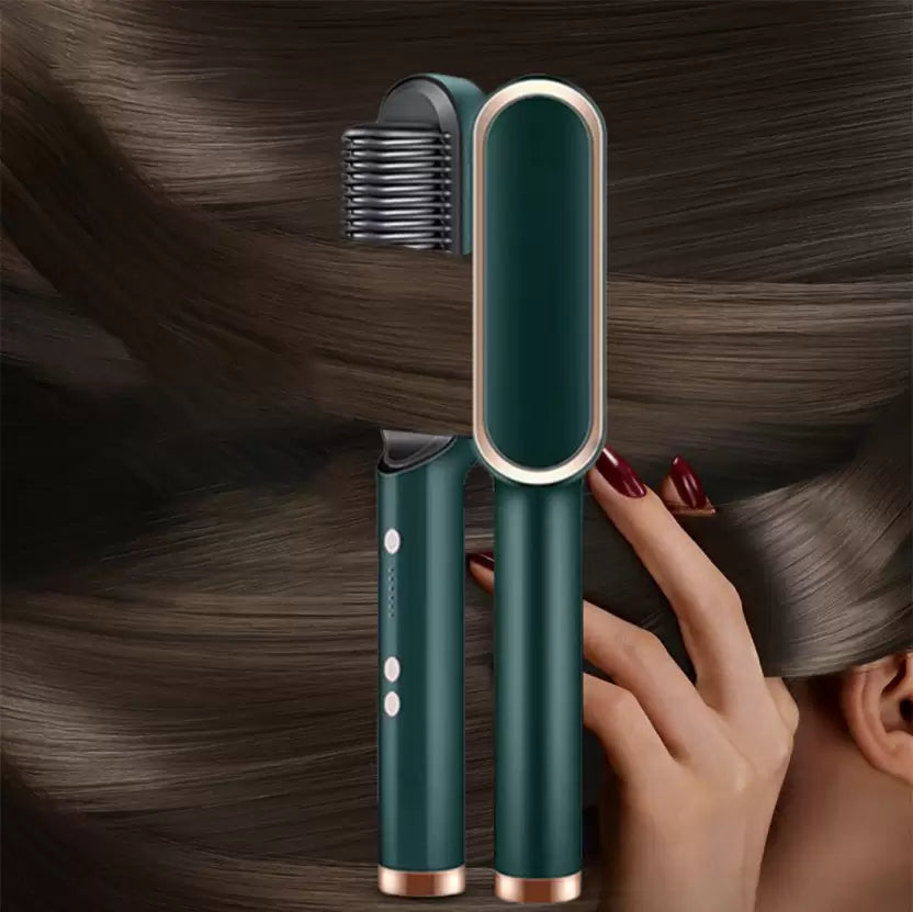 3 in 1 Ceramic Fast Hair Straightener comb (Multicolored)