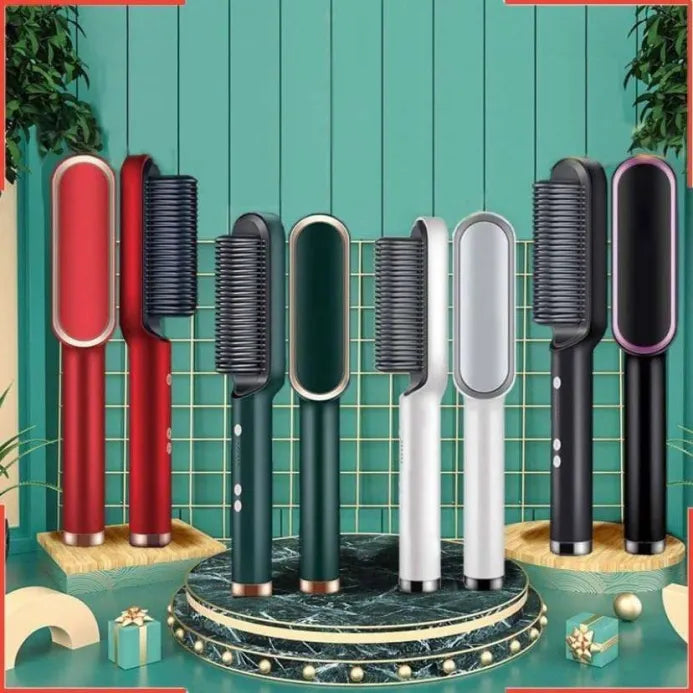 3 in 1 Ceramic Fast Hair Straightener comb (Multicolored)