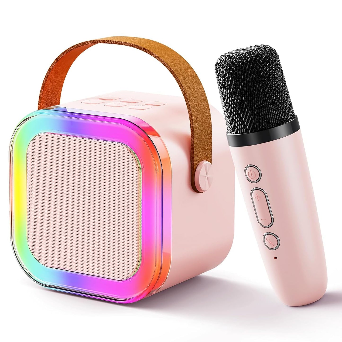 Storio Mini Bluetooth Speaker with LED Lights & Microphone