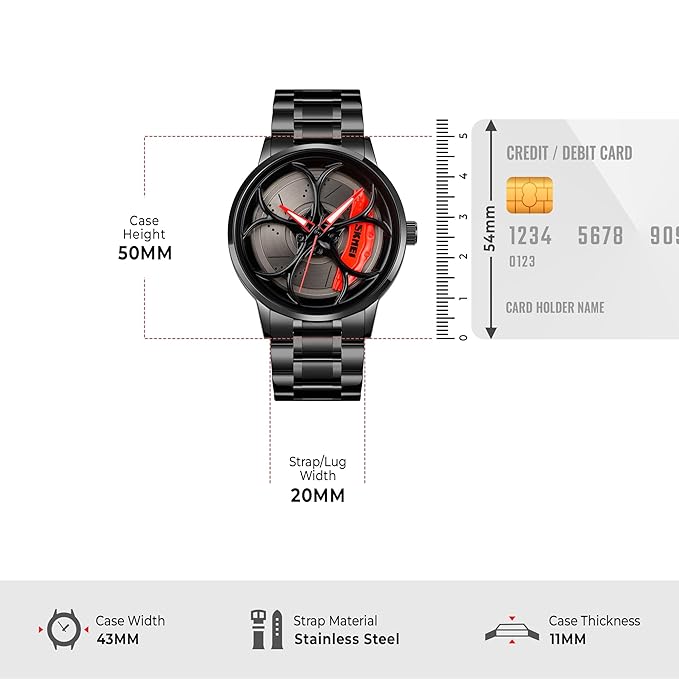 Rotating Rim Watch (Mens) 3